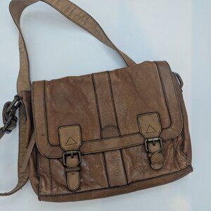 Fossil Leather Messenger Crossbody Bag